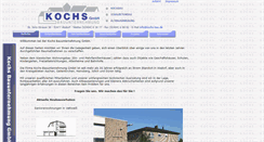 Desktop Screenshot of kochs-bau.de